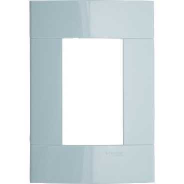 Placa 3 Posto Decor, Azul Mediterrno, 4x2