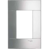 Placa Decor Prata Artico 4X2 3 Postos