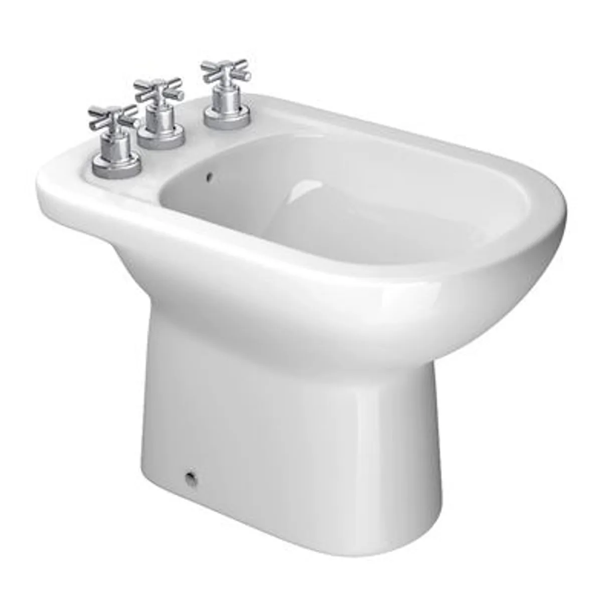 Bide 3 Furos Vogue Plus B5 17, Branco, marca Deca - Foto Principal