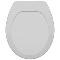 Assento Sanitário Premium para Bacias Ovais Cinza Claro