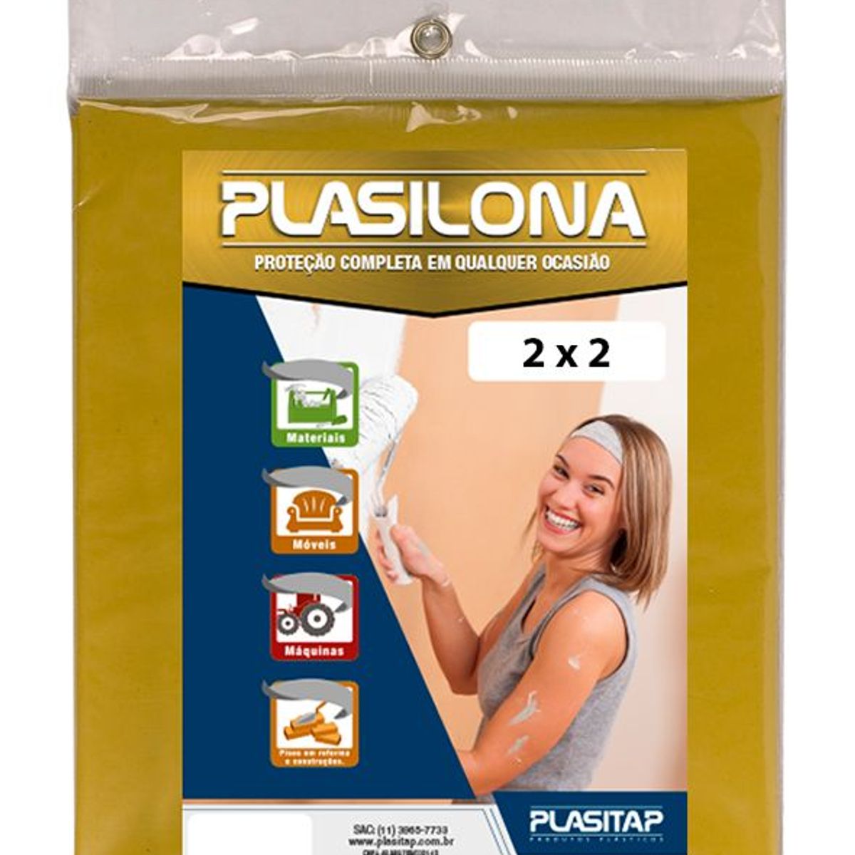 Lona Plástica 2X2, marca Plasitap - Foto Principal
