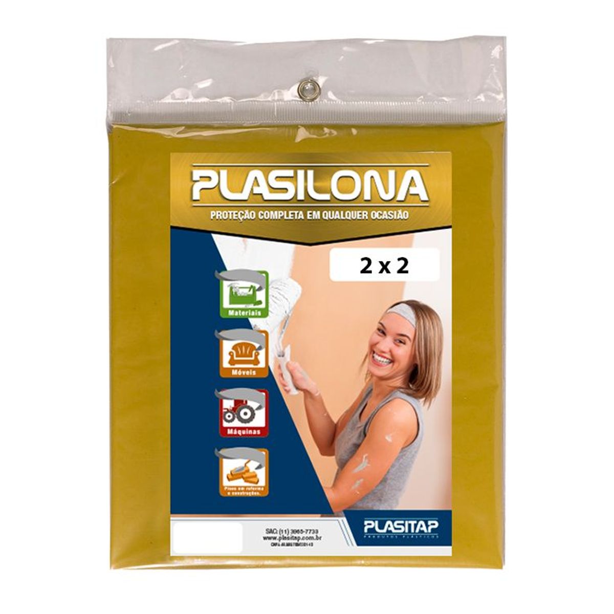 Lona Plástica 2X2, marca Plasitap - Foto Principal