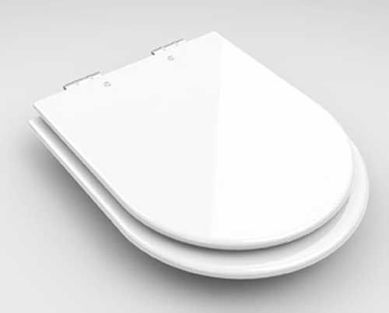 Assento Sanitrio Laqueado Carrara/Nuova Branco 