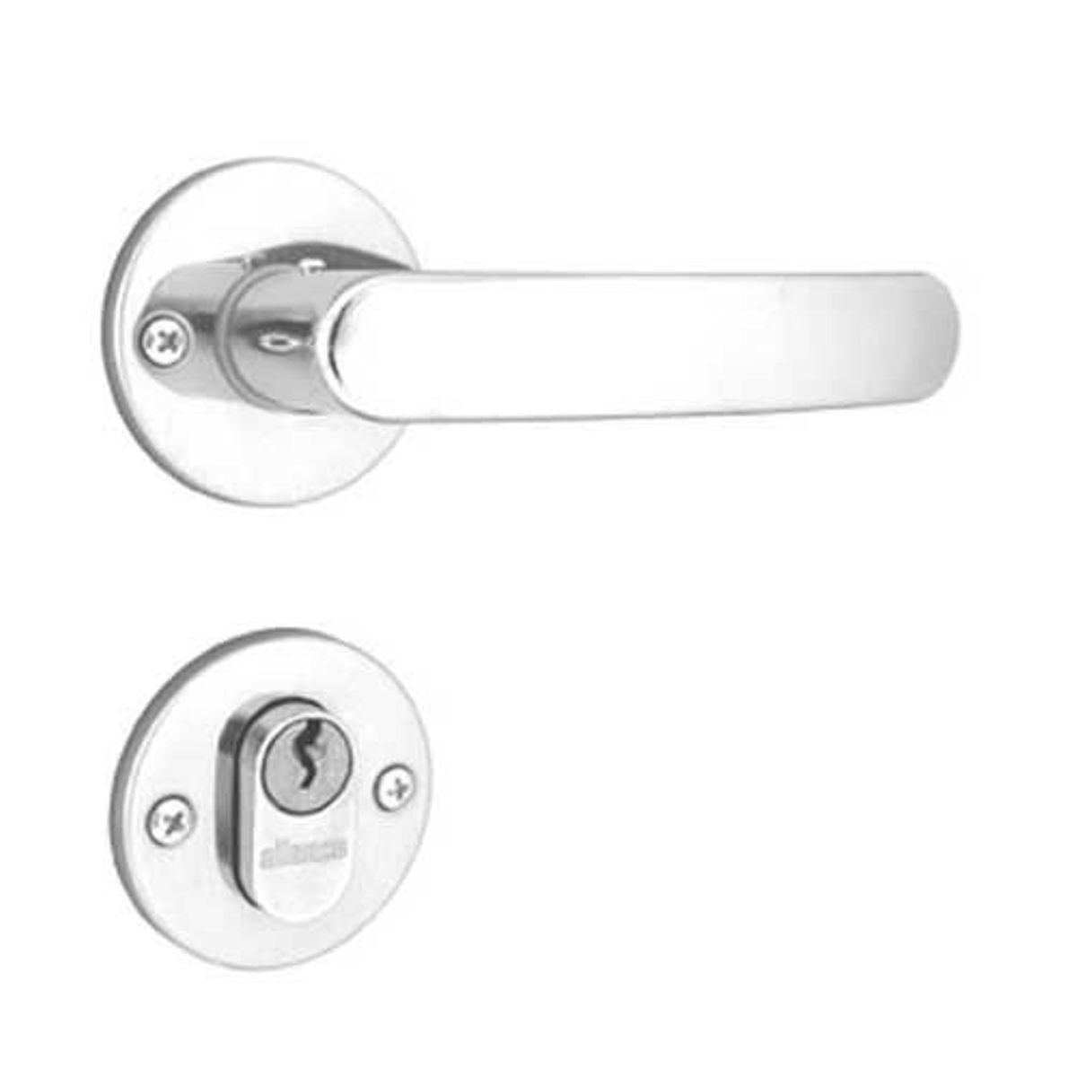 Fechadura Externa Inox Premium 11 Roseta Inox Polido, 40mm, marca Aliança - Foto Principal