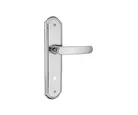 Fechadura Banheiro Inox Premium 31 Roseta Inox Polido, 40mm