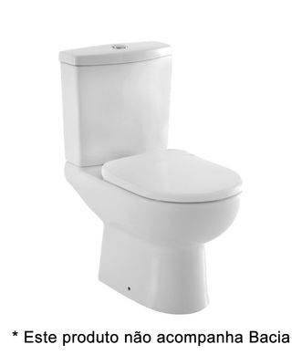 Caixa Acoplada para Vaso Sanitrio Ecoflush Smart Branco 3L e 6L Roca