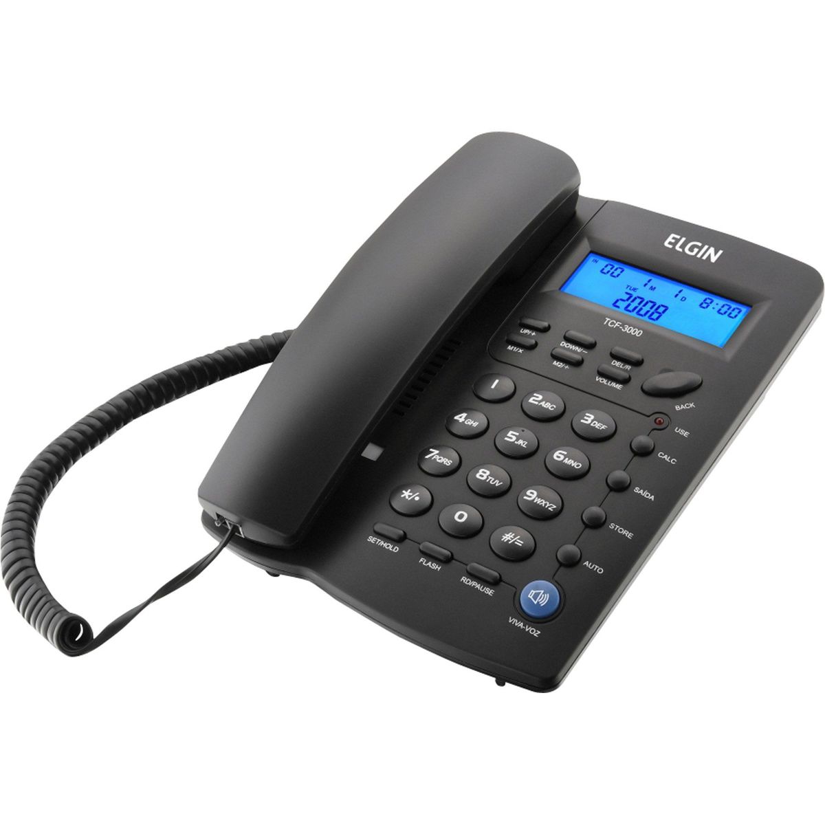 Telefone com fio display ID TCF 3000, marca Elgin - Foto Principal
