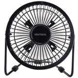 Ventilador de Mesa 15cm 4pás USB, Preto, Bivolt