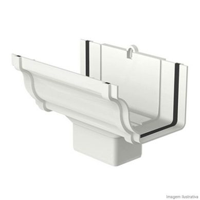Bocal Retangular Aquapluv Style 22x13,3x14,95cm Branco