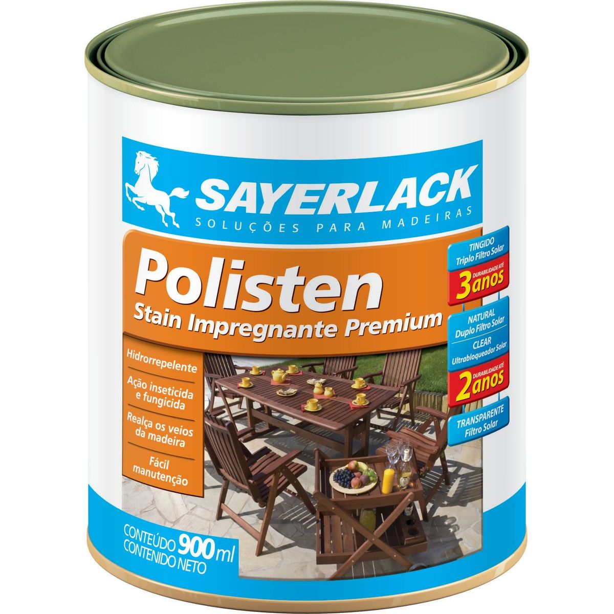 Verniz Stain Polisten 0,9L Natural Sayerlack, marca Sayerlack - Foto Principal