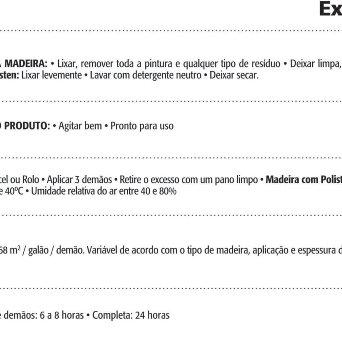 Verniz Stain Polisten 0,9L Natural Sayerlack, marca Sayerlack - Foto 2