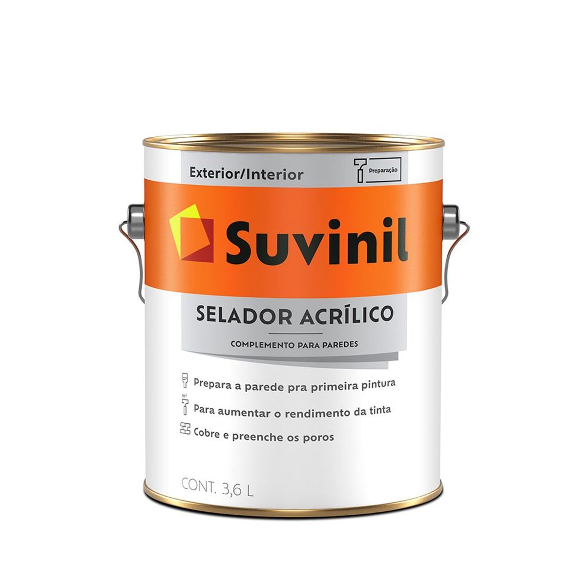 Seladora Acrílica, 3.6L, marca Suvinil - Foto Principal