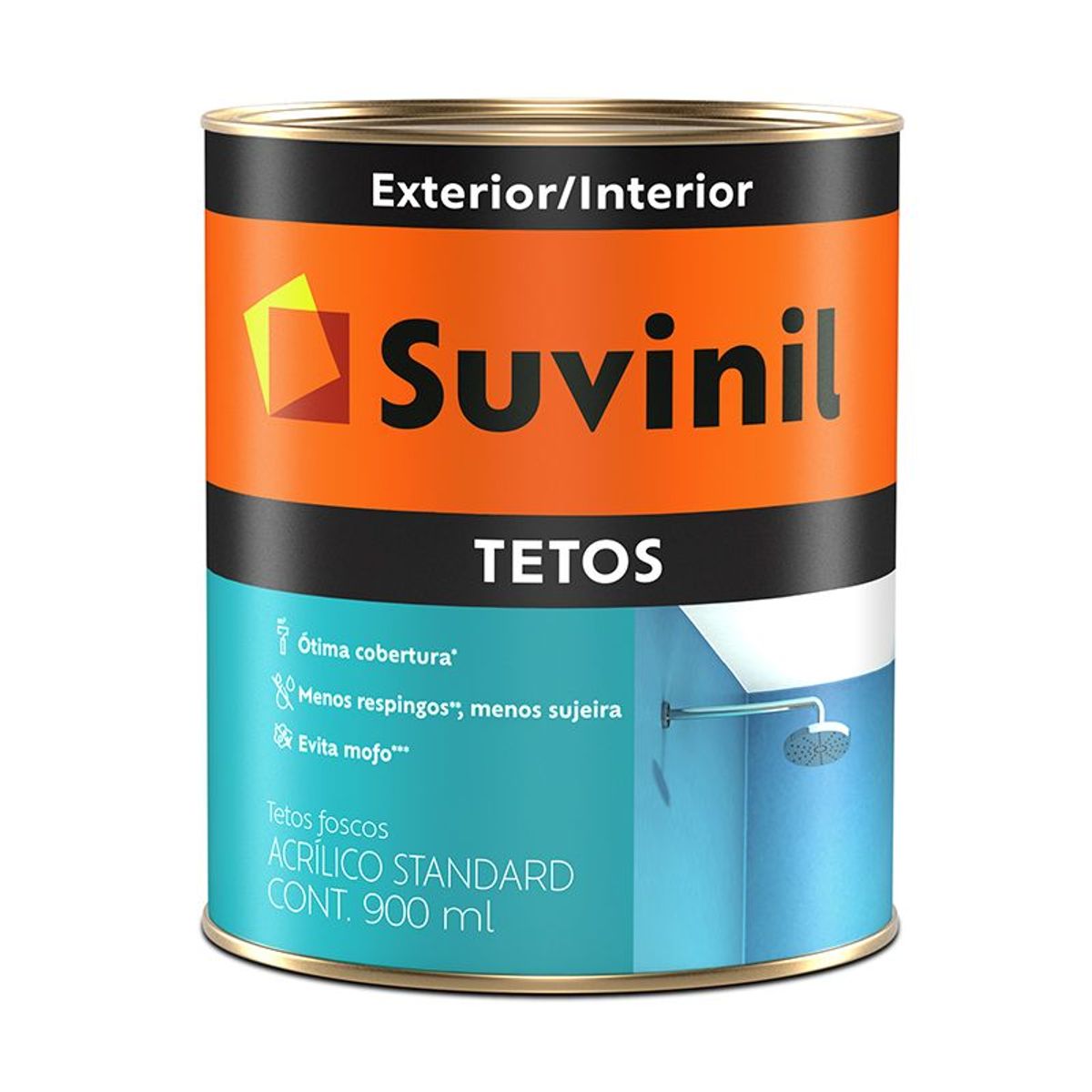Tinta Fosco Exterior e Interior Tetos Standard 900ml Branco, marca Suvinil - Foto Principal
