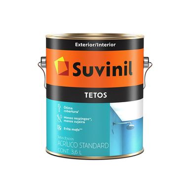 Tinta Fosco Exterior e Interior Tetos Standard 3,6L Branco