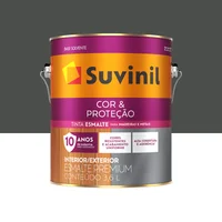 Esmalte Sintético Fosco Preto 3,6L Cor e Proteção Premium para Madeiras e Metais
