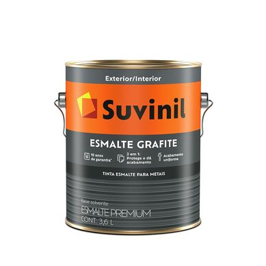 Esmalte Sinttico Fosco Grafite Claro 3,6L Cor e Proteo Premium para Madeiras e Metais 