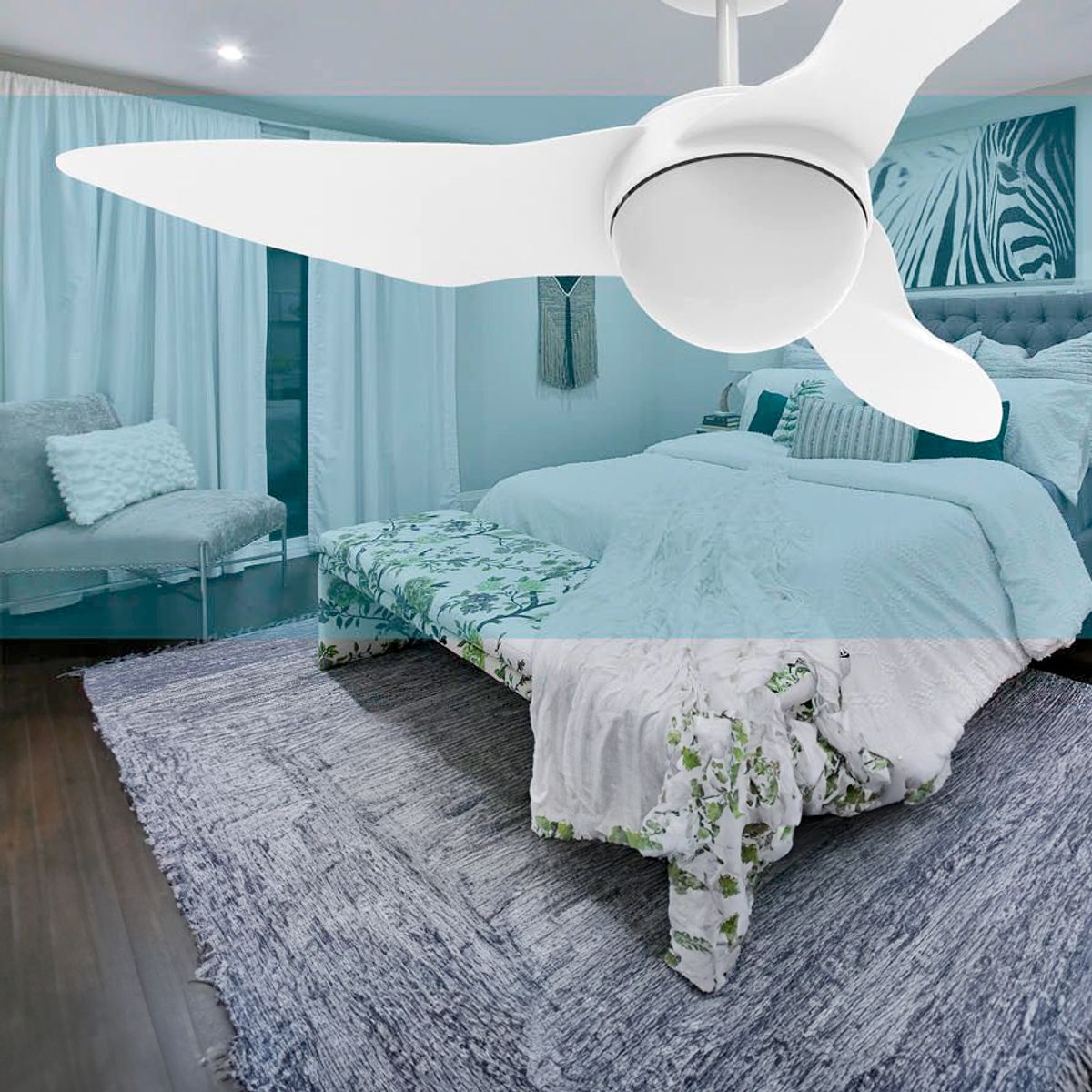 Ventilador de Teto 3 Pás Terral Branco 220V Aliseu, marca Aliseu - Foto 2