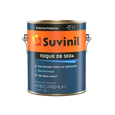 Tinta Acetinada Exterior e Interior Toque de Seda 3,6L Branco