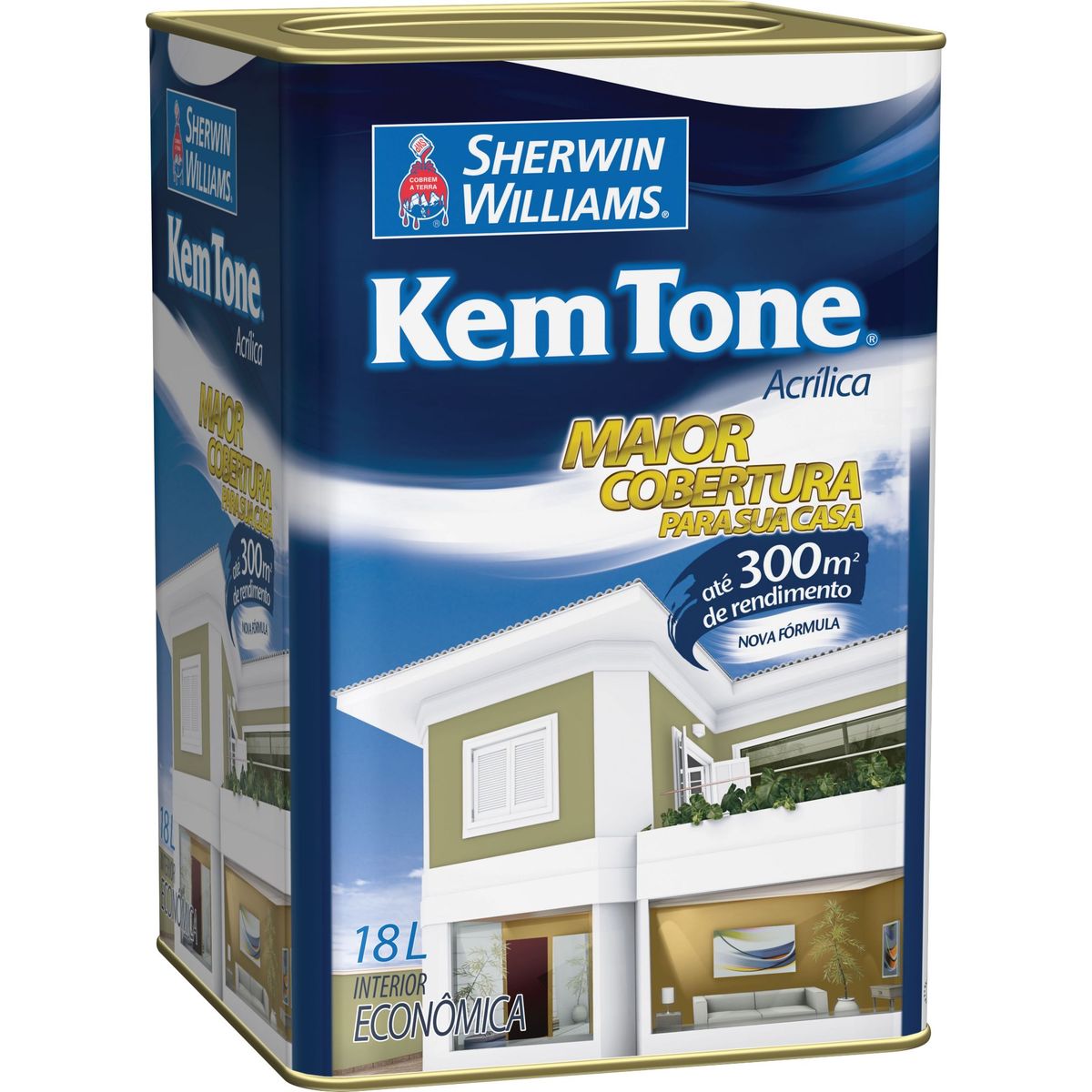 Tinta Fosco KemTone Econômica 18L Erva Doce, marca Sherwin Williams - Foto Principal