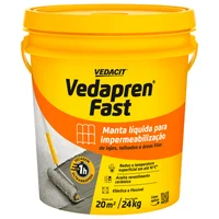 Manta Líquida Impermeabilizante Acrílica Vedapren Fast Concreto 15kg Vedacit