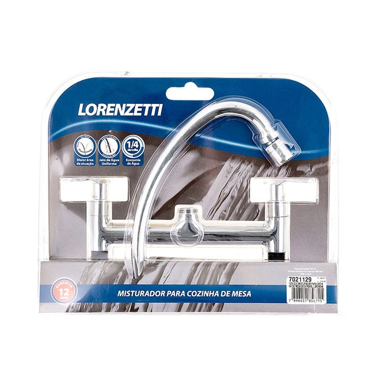 Misturador de Mesa para Cozinha 1256 C29 Lorenzetti Loren One DN 15 (1/2"), marca Lorenzetti - Foto 2
