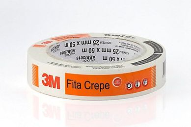 Fita Crepe 25mm x 50m Branco