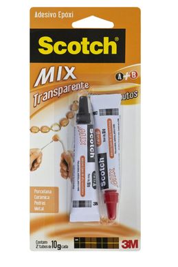 Adesivo Epxi 3M Scotch Mix - 2 Tubos, 10 G Cada