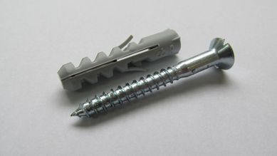 Bucha Nylon com Parafuso Madeira 20 Peas 12mm 
