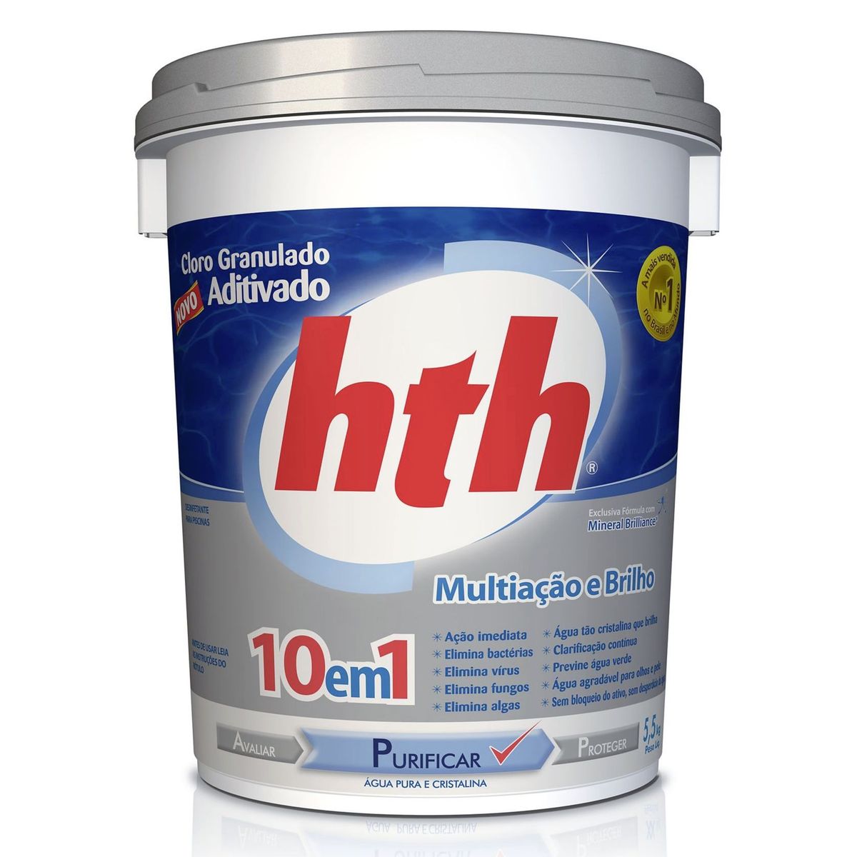 Cloro Granulado Aditivado Balde 5,5kg HTH, marca Hth - Foto Principal