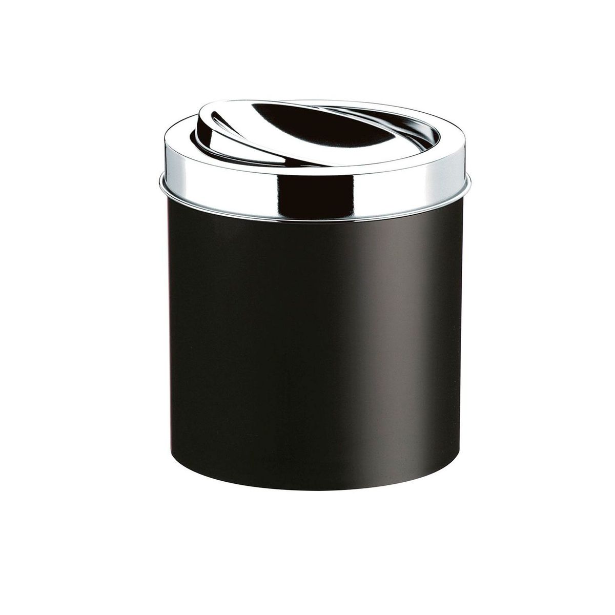 Lixeira com Tampa Basculante Inox 5,4L Decorline Preto, marca Brinox - Foto Principal