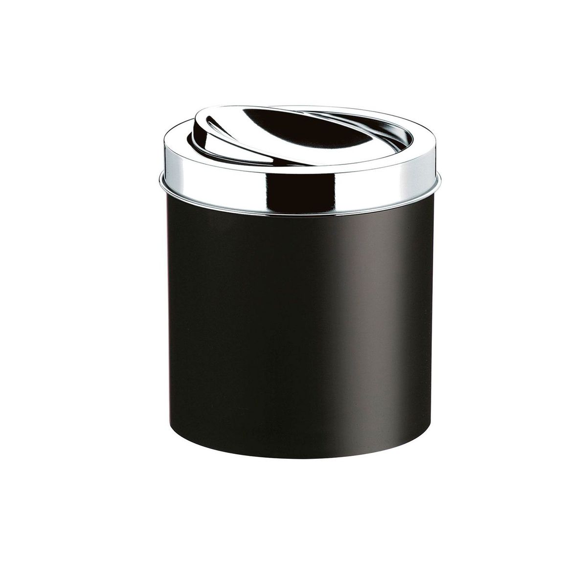 Lixeira com Tampa Basculante Inox 5,4L Decorline Preto, marca Brinox - Foto Principal