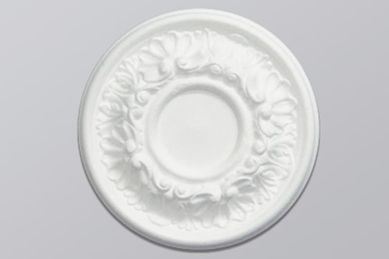Roseta Moldurado Frisaddo 20x3cm 1 Pea Poliestireno Para Pintura GR20