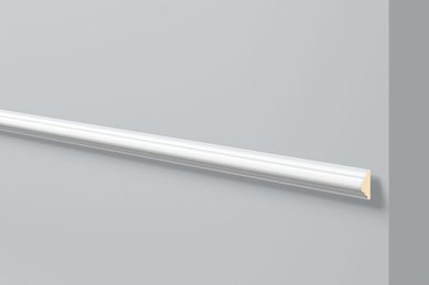Rodameio Boiserie Moldurado Liso 4x2cm Barra 200cm Poliestireno Para Pintura S4