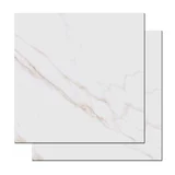 Porcelanato Calacata Clássico HD 58,4x58,4cm Caixa 1,70m² Retificado Branco