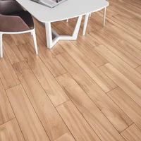 Porcelanato Abitare Bege HD Acetinado 19x117cm Caixa 1,33m² Retificado Bege Cecrisa