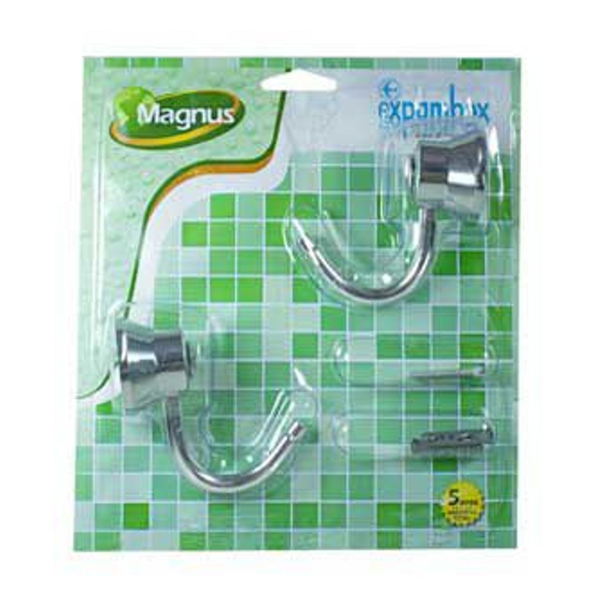 Cabide 2 Peças, Cromado, Magnus, marca Magnus - Foto 2
