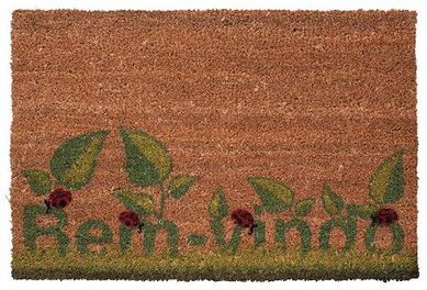 Capacho Fibra Coco Ecologicamente Bem-Vindo 40x2x60cm Marrom