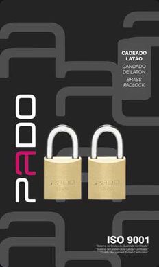 Cadeado SM Lato com 4 Chaves, 20mm