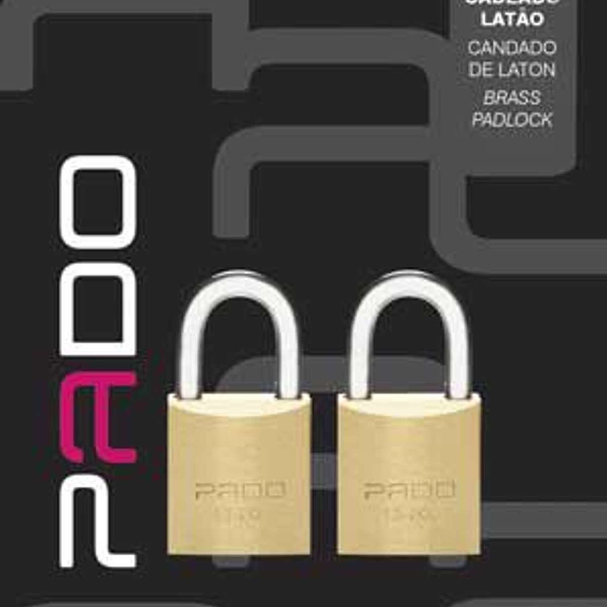 Cadeado SM Latão com 4 Chaves, 20mm, marca Pado - Foto Principal
