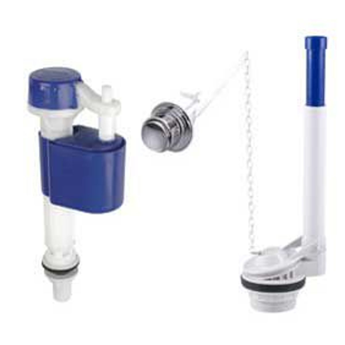 Conjunto Completo Lateral Com Corrente Com Parafuso E Anel Para Caixa Acoplada, marca Censi - Foto Principal