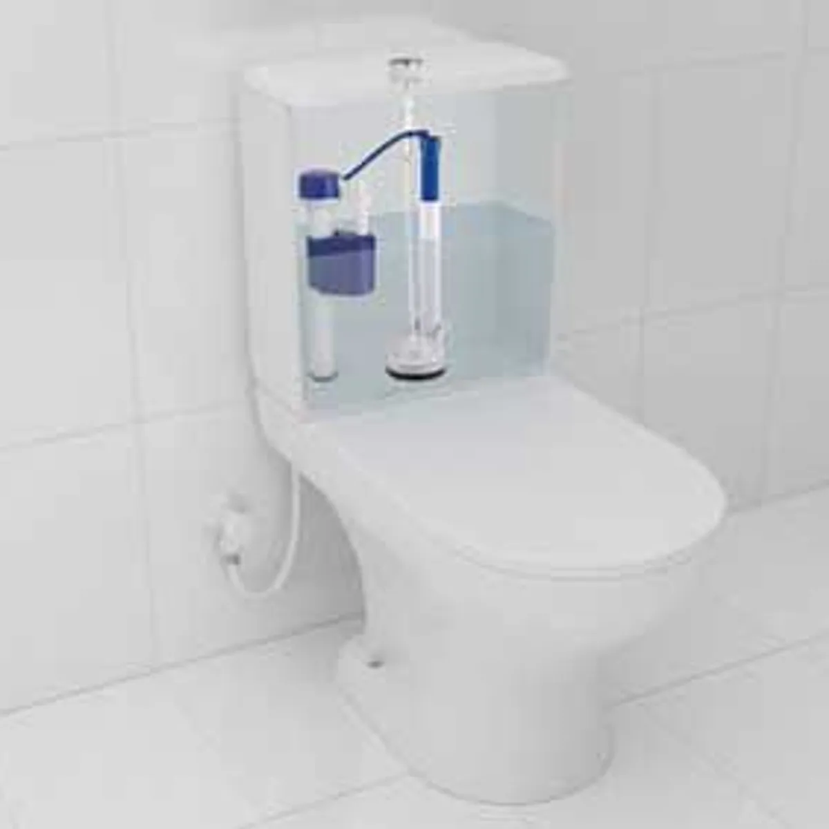 Conjunto Completo Superior Com Corrente Com Parafuso E Anel Para Caixa Acoplada, marca Censi - Foto 2