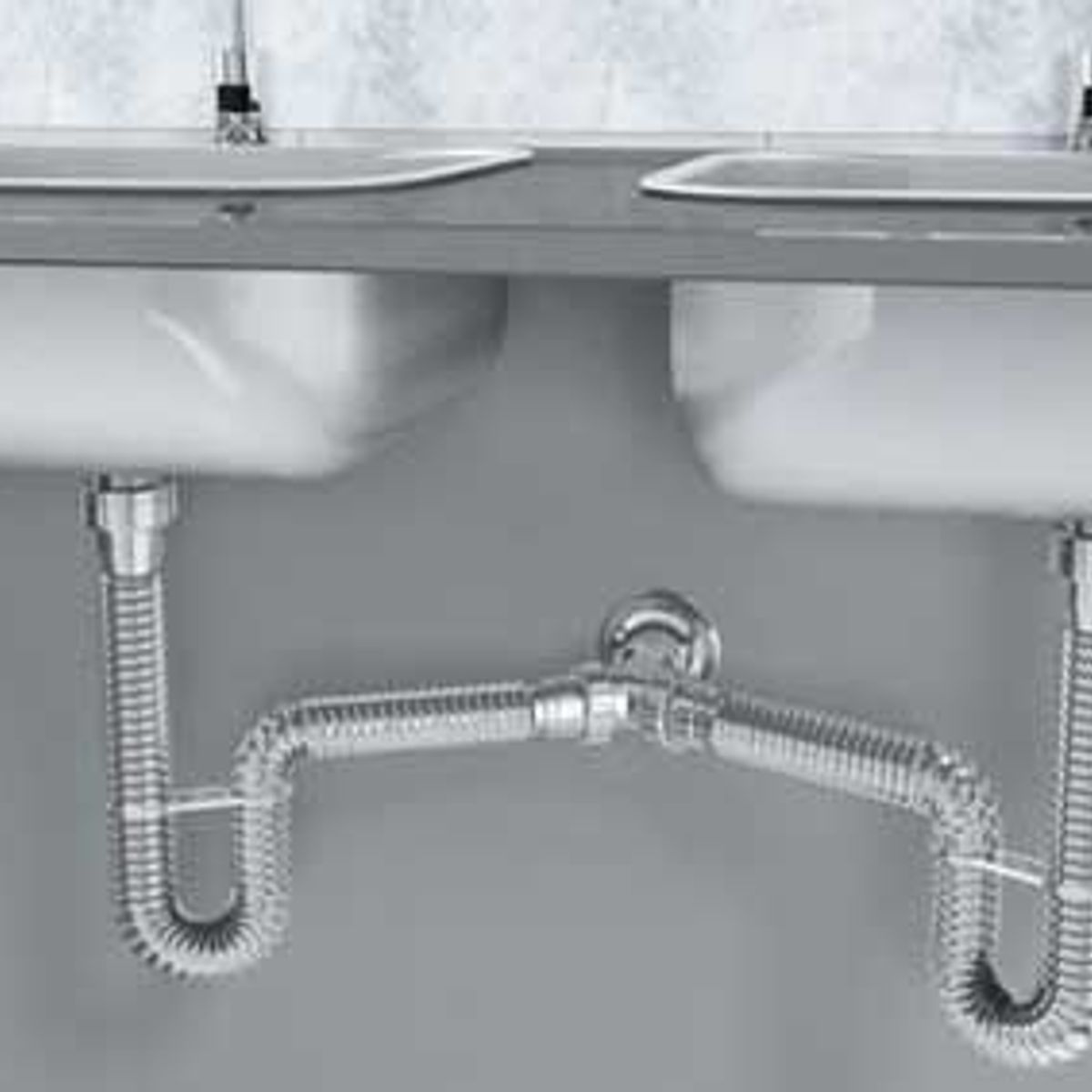 Sifão Tubo Extensível Universal Duplo Cromado Com Suporte e Canopla, marca Censi - Foto 2