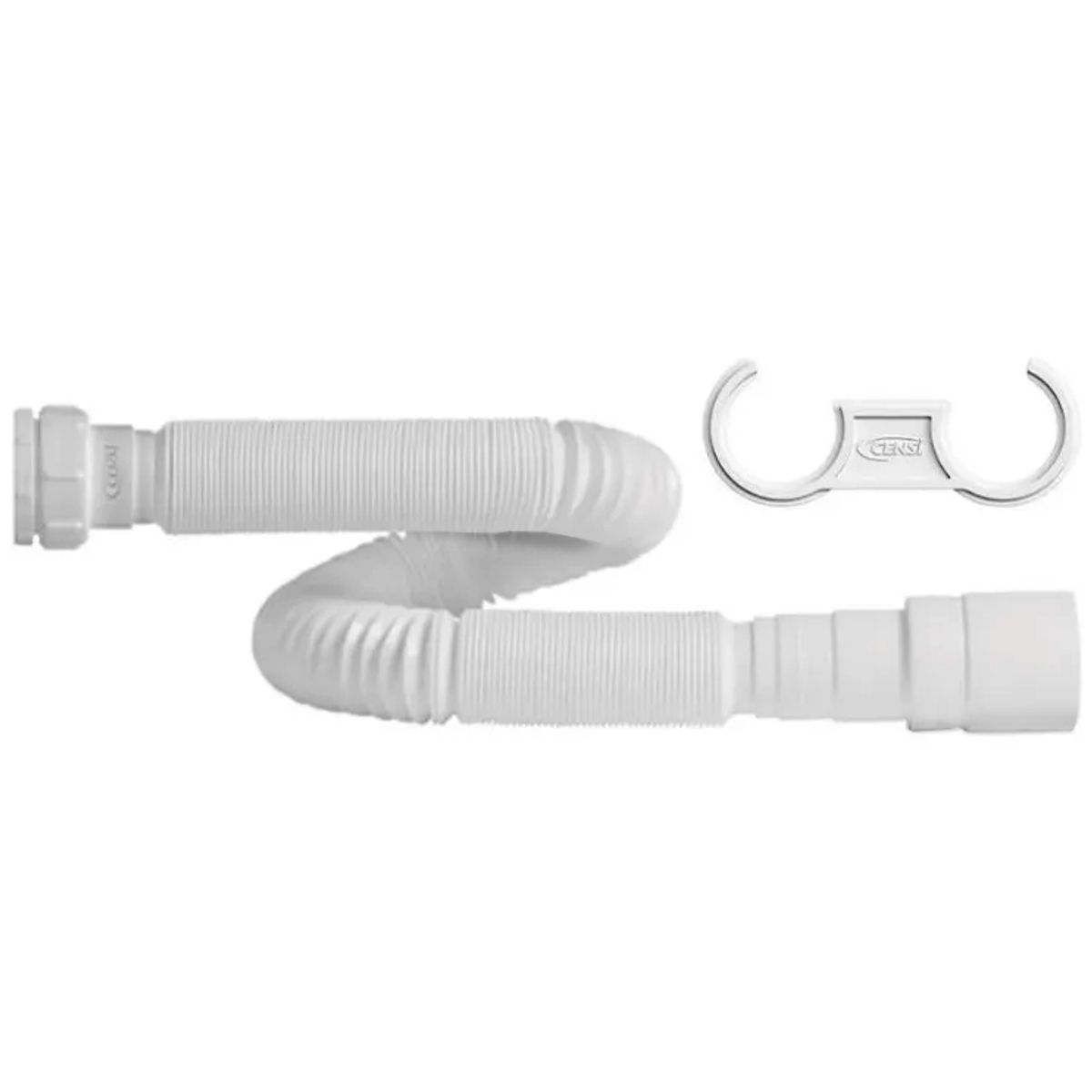 Sifão Tubo Extensível Universal 1,7M Branco Com Suporte, marca Censi - Foto Principal