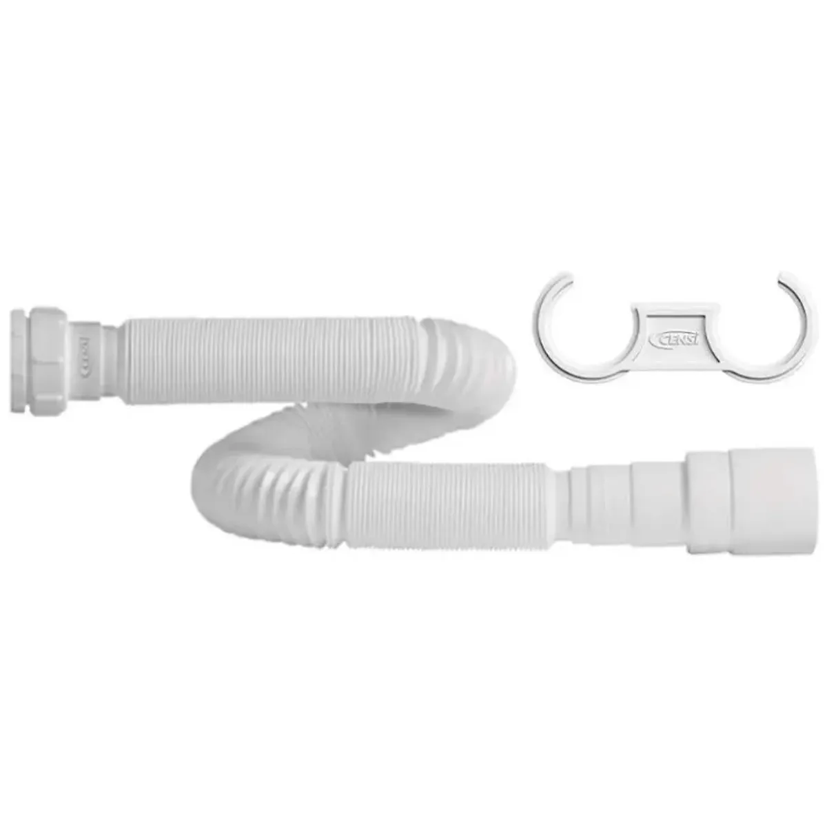 Sifão Tubo Extensível Universal 1,7M Branco Com Suporte, marca Censi - Foto Principal