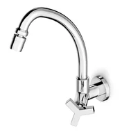 Torneira de Parede para Cozinha Up Bica Móvel Alta Articulada Cromado