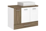 Gabinete de Banheiro Madri com Cuba 60cm Terracota Darabas