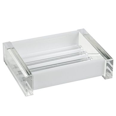 Saboneteira de Mesa Quadrada REF-454 Branco