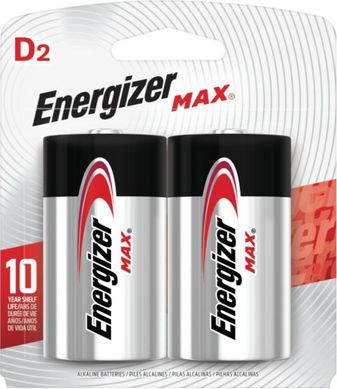 Pilha Grande D2 Max Alcalina com 2 Unidades
