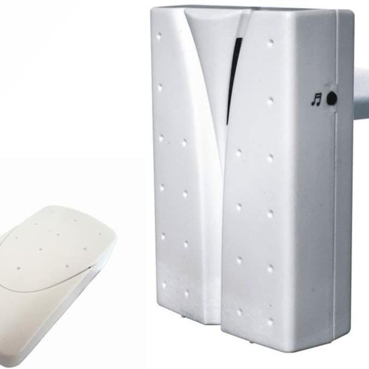 Campainha Eletrônica de Tomada sem Fio 6x9x6,3cm Branco, marca DNI - Foto Principal