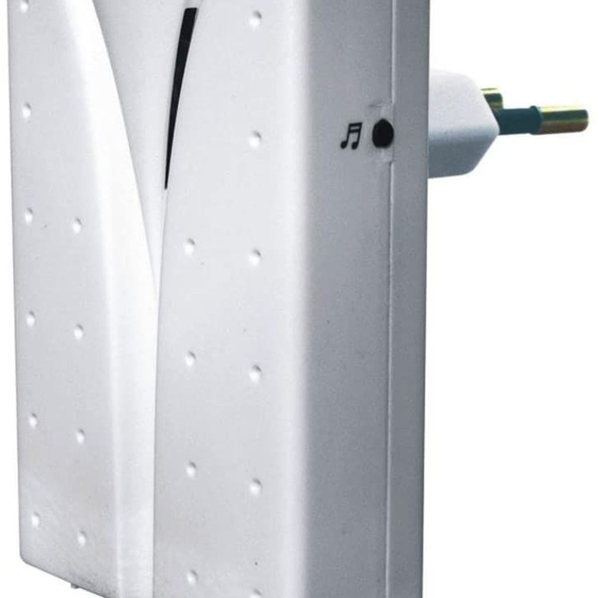Campainha Eletrônica de Tomada sem Fio 6x9x6,3cm Branco, marca DNI - Foto 2